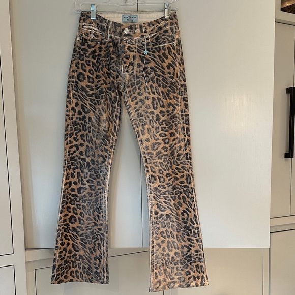 REVICE Denim - REVICE Animal Print Flare Jeans